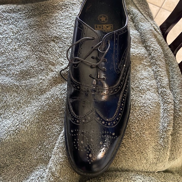 Good Year Men’s leather Leather sole steel tip black Oxford 10 1/2 Men’s sh… - Picture 9 of 14